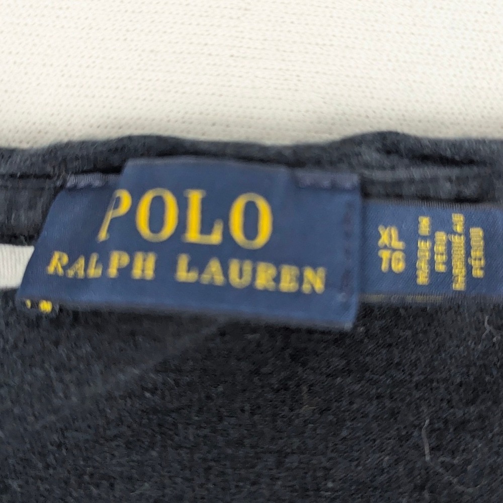 Polo Ralph Lauren Womens Navy Blue White Striped V-Neck T-Shirt XL Short Sleeve - Picture 6 of 8